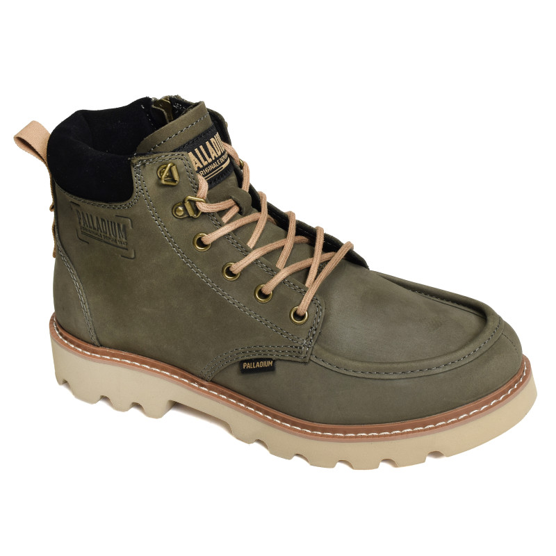 TROOPERLITE GRIT ZIP Kaki, Boots Palladium