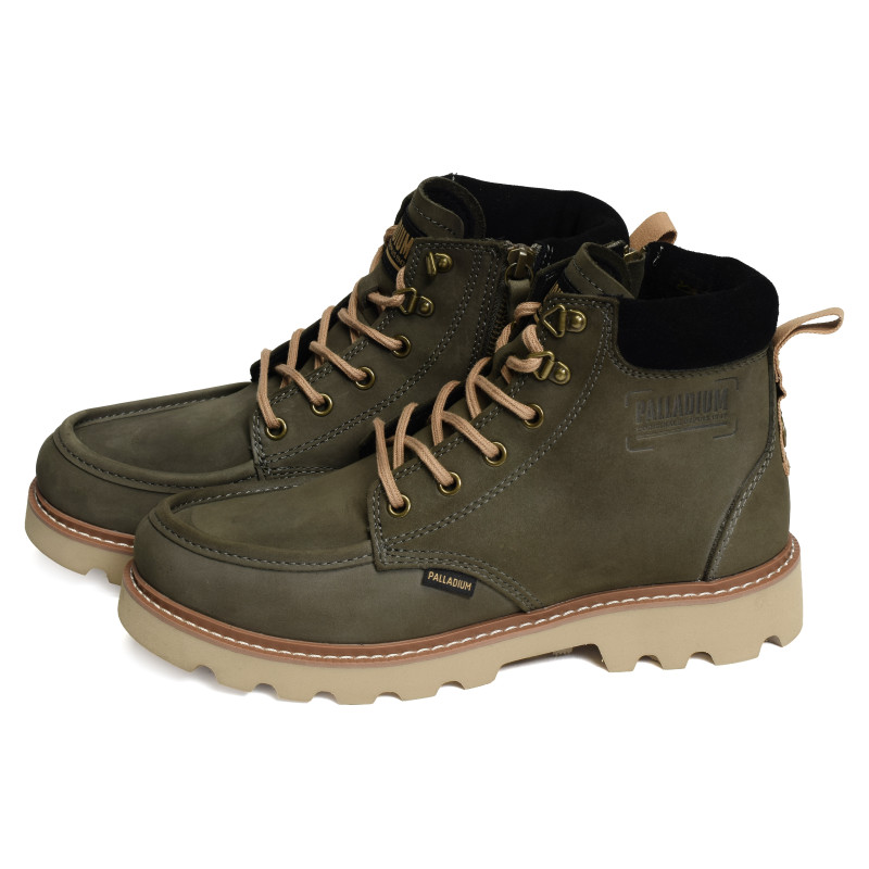 TROOPERLITE GRIT ZIP Kaki, Boots Palladium