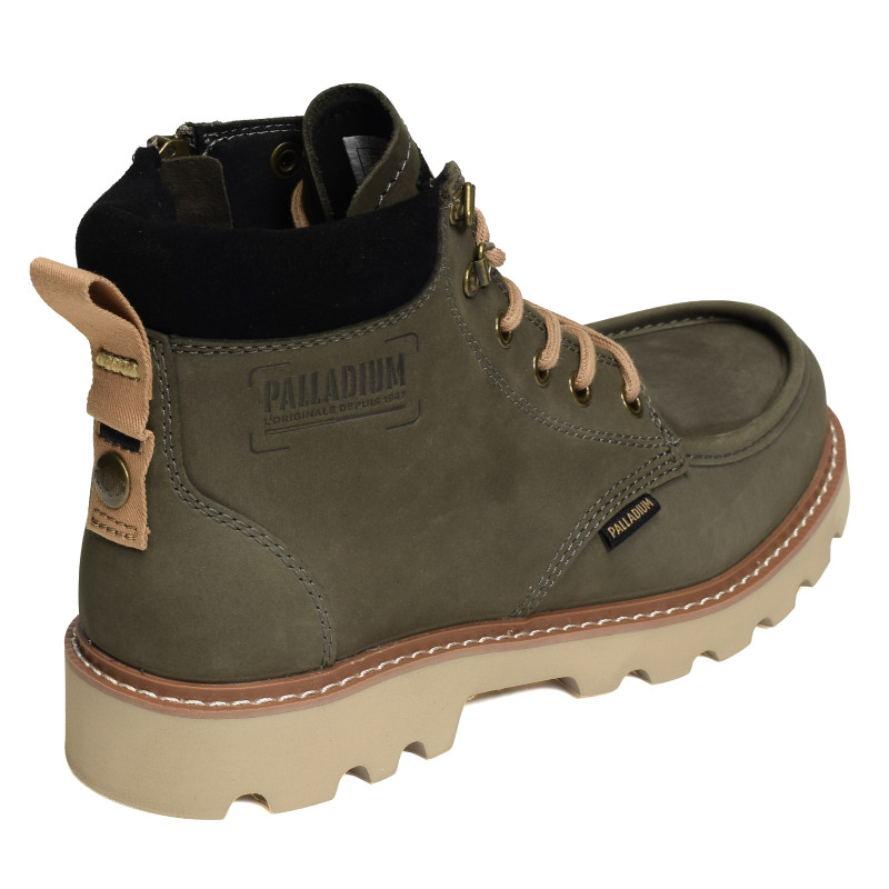 TROOPERLITE GRIT ZIP Kaki, Boots Palladium