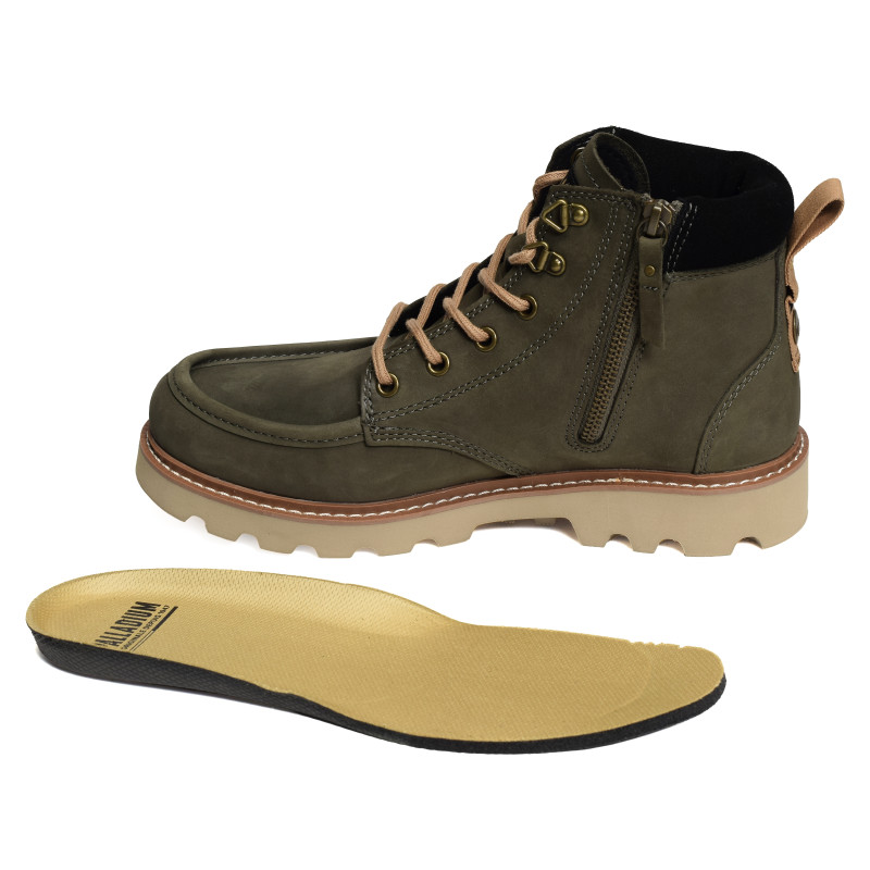 TROOPERLITE GRIT ZIP Kaki, Boots Palladium