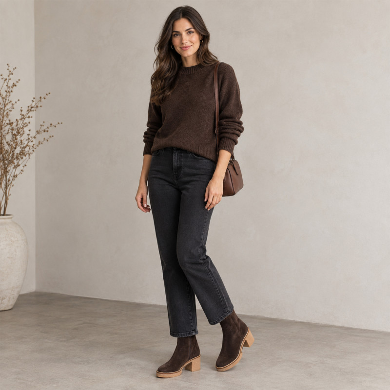 JANIS 5672 Chocolat, Bottines Another Trend