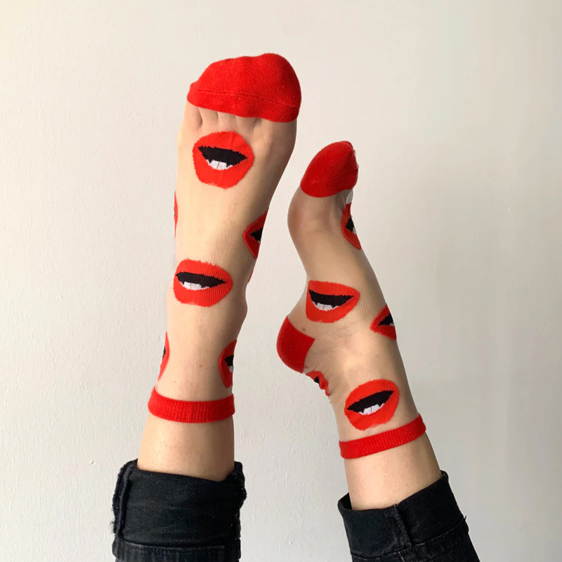 MARYLINE Rouge, Chaussettes Sockette