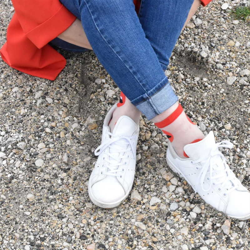 MARYLINE Rouge, Chaussettes Sockette