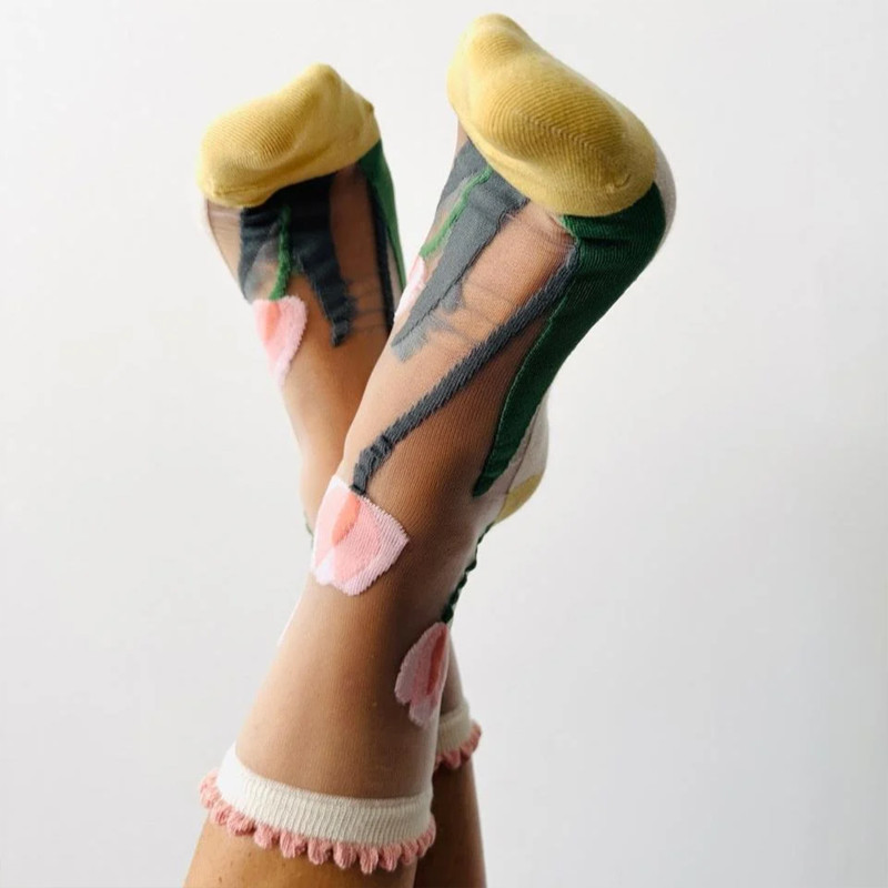 TULIPE Multicolore, Chaussettes Sockette