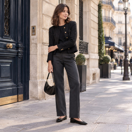 VESTA Noir, Ballerines Reqins