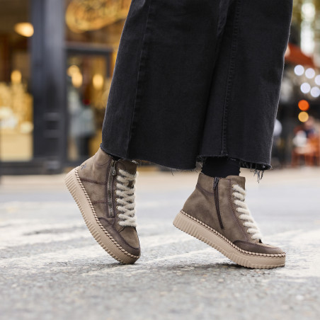 N9901 Taupe, Boots Rieker