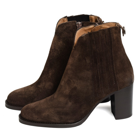 ROMANE Chocolat, Bottines Maroli