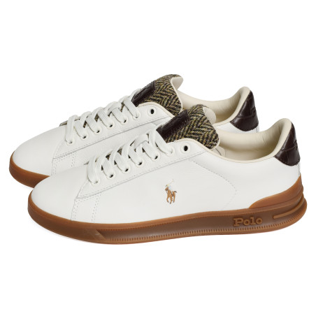 HERITAGE COURT III Blanc Chocolat, Sneakers basses Polo Ralph Lauren