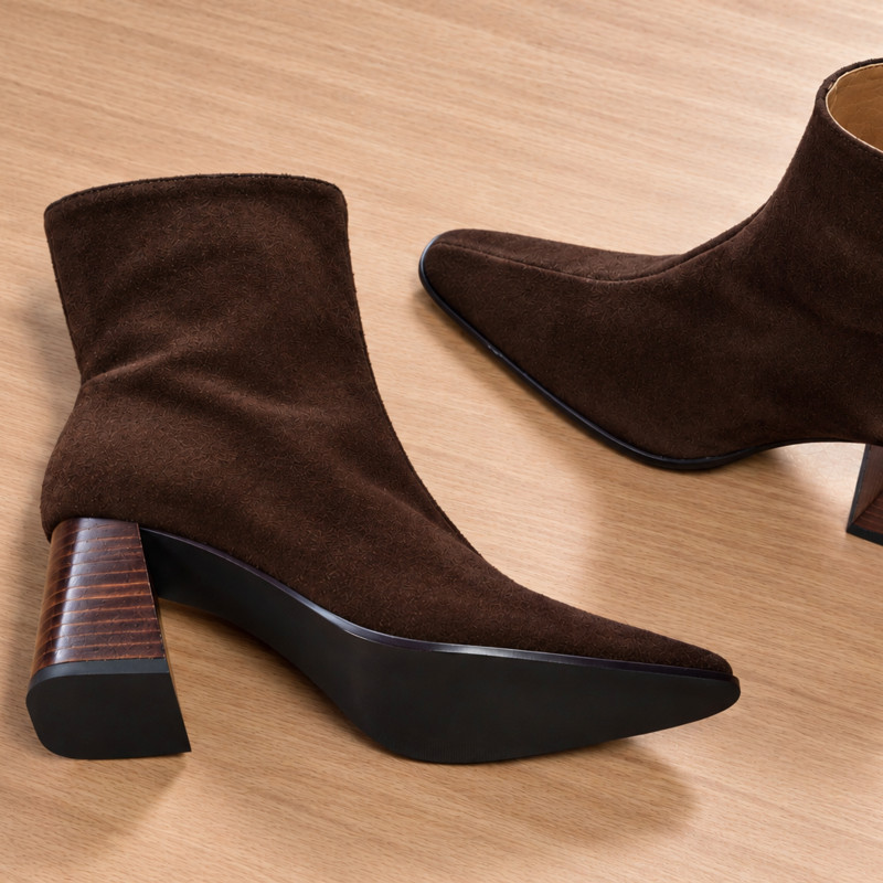 TRIMIA 26575 Chocolat, Bottines Angel Alarcón