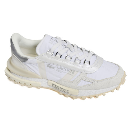 ELITE ACTIVE W Blanc Argent, Baskets running Lacoste