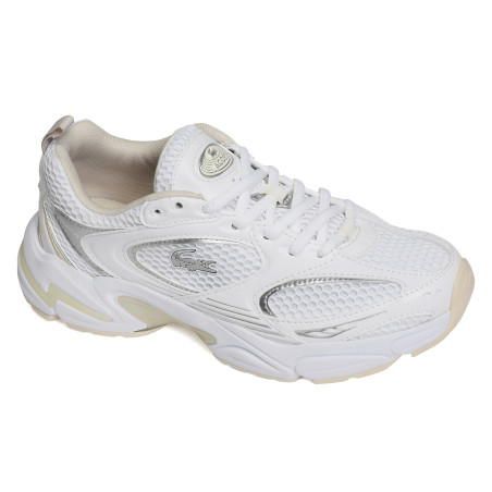 STORM 96 2K W Blanc Argent, Baskets running Lacoste