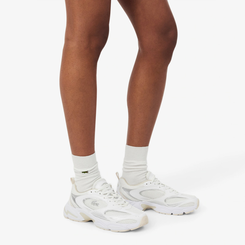 STORM 96 2K W Blanc Argent, Baskets running Lacoste