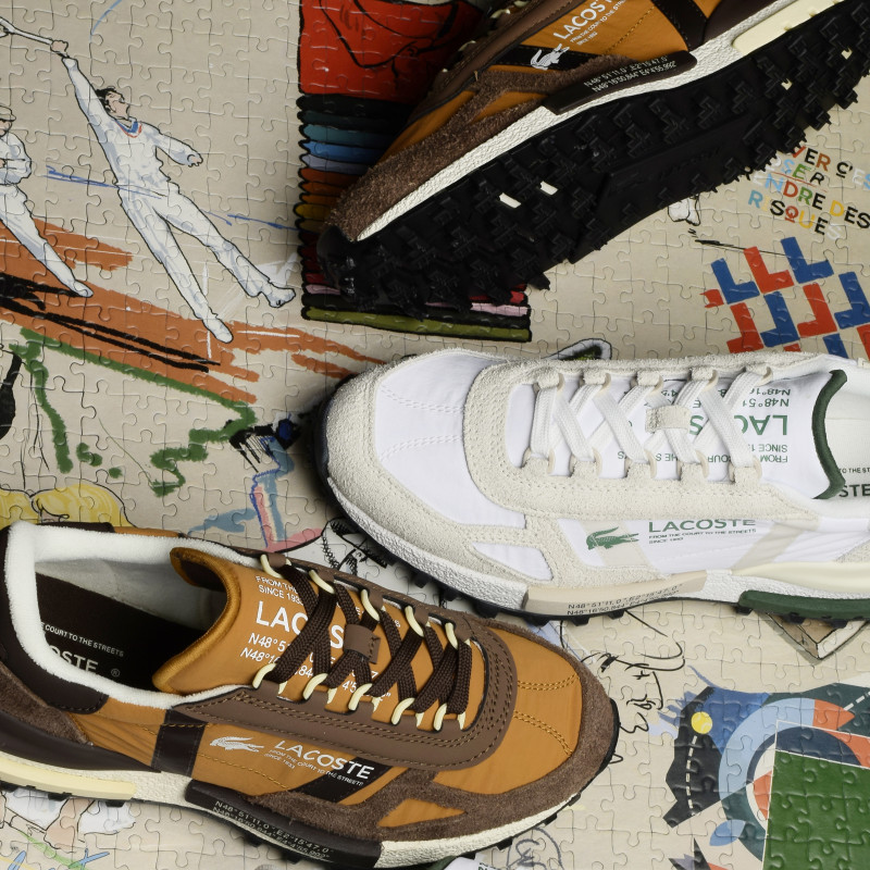 ELITE ACTIVE Tan, Baskets running Lacoste