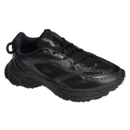 L003 NEO SHOT Noir Noir, Baskets running Lacoste
