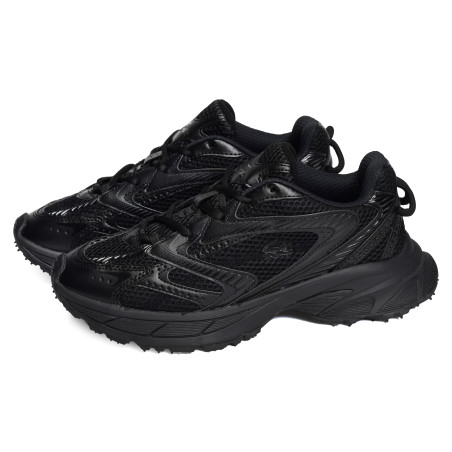 L003 NEO SHOT Noir Noir, Baskets running Lacoste