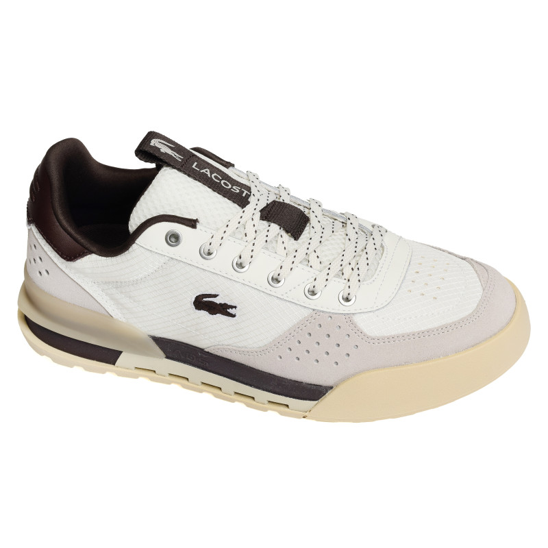 SLAM BREAK Beige Marron, Baskets running Lacoste