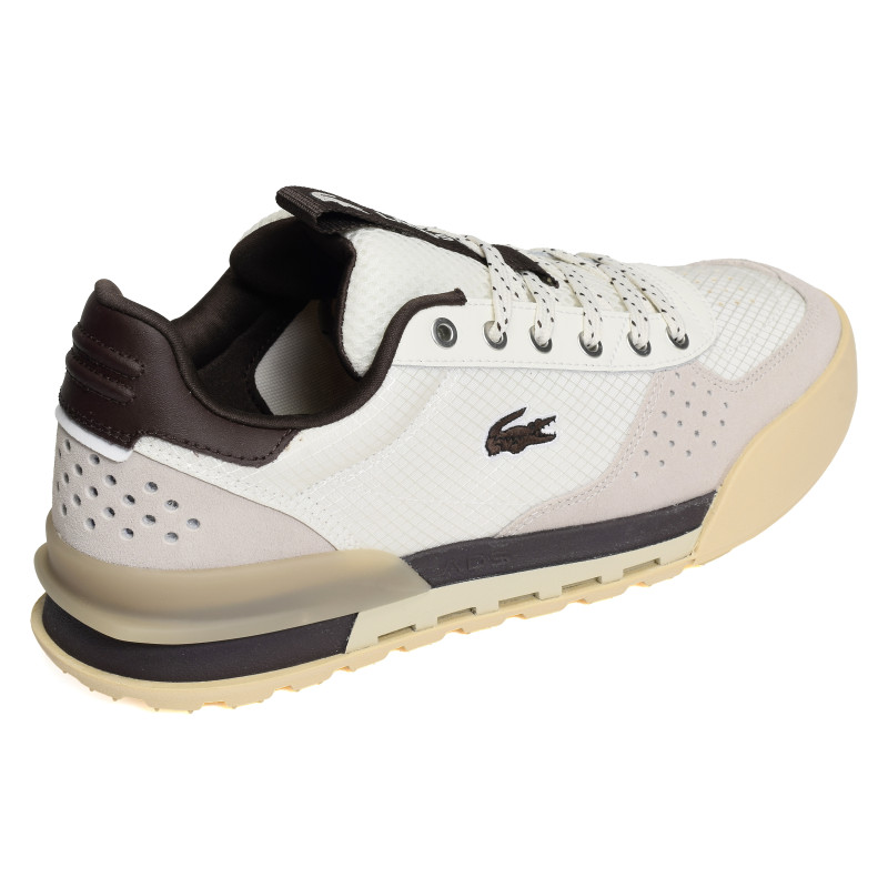 SLAM BREAK Beige Marron, Baskets running Lacoste