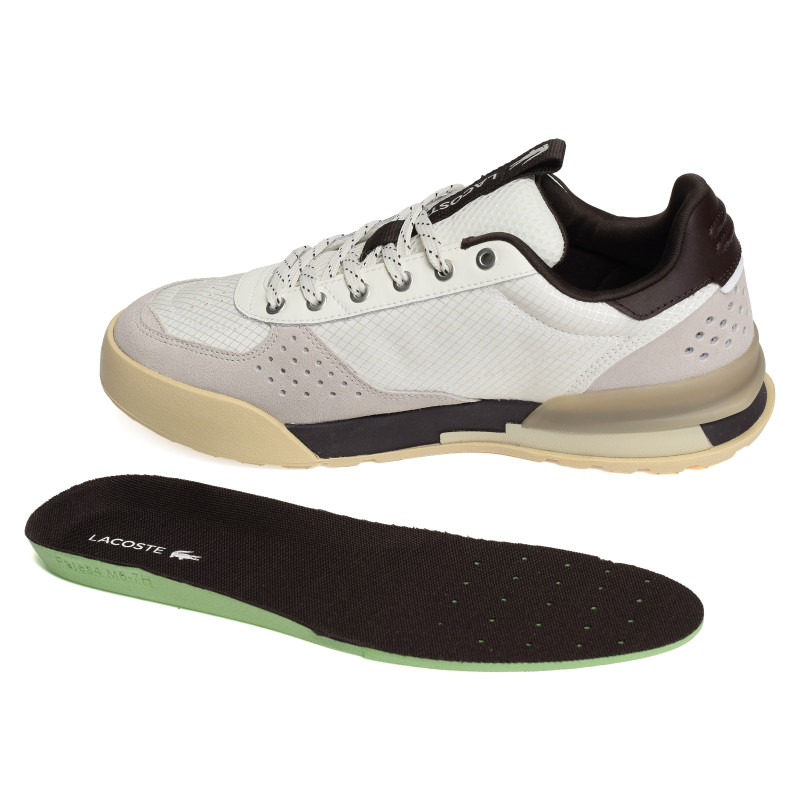 SLAM BREAK Beige Marron, Baskets running Lacoste