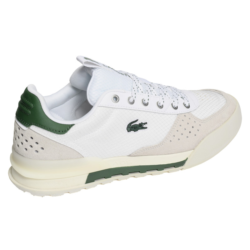 SLAM BREAK Blanc Vert, Baskets running Lacoste