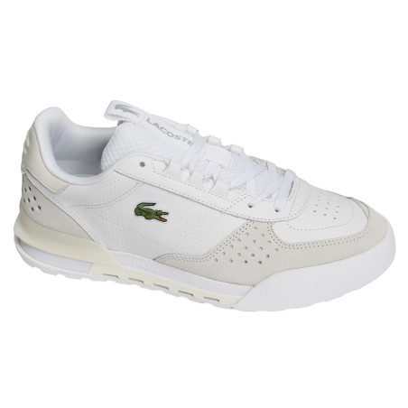 SLAM BREAK LEATHER Blanc Beige, Baskets running Lacoste