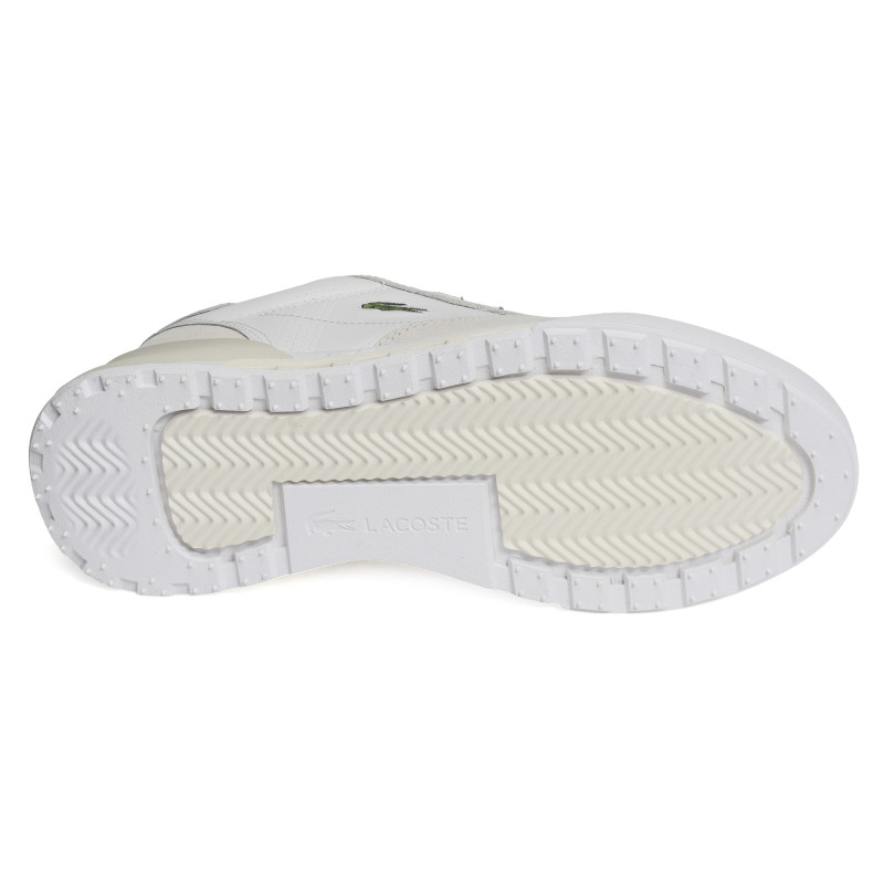 SLAM BREAK LEATHER Blanc Beige, Baskets running Lacoste