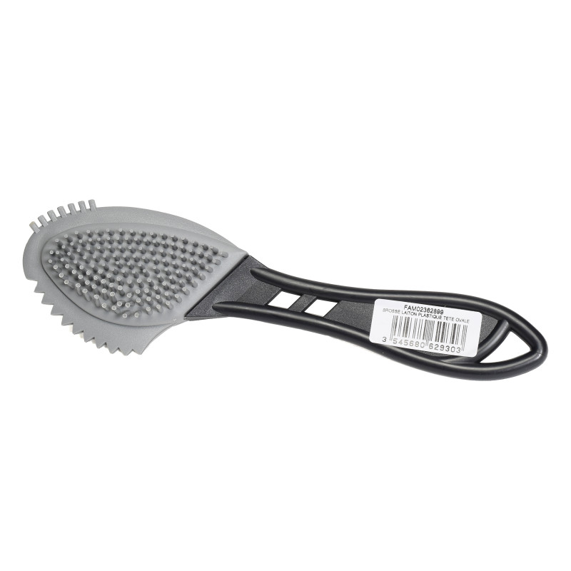 BROSSE LAITON EN PLASTIQUE DAIM ET NUBUCK Noir Gris, Entretien Famaco