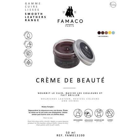 CREME DE BEAUTE 50 ML Or, Entretien Famaco