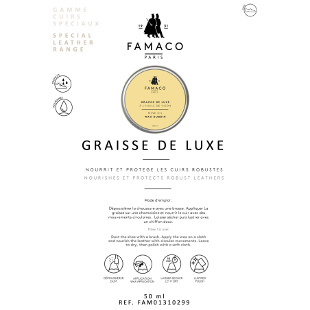 GRAISSE DE LUXE 100 ML Incolore, Entretien Famaco