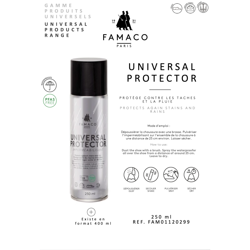 IMPERMEABILISANT 250 ML Incolore, Entretien Famaco