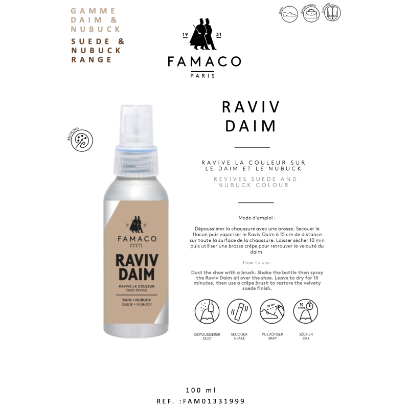 SPRAY RAVIV DAIM 100 ML Incolore, Entretien Famaco
