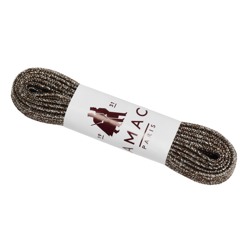 LACETS LUREX 120 CM Marron, Lacets Famaco