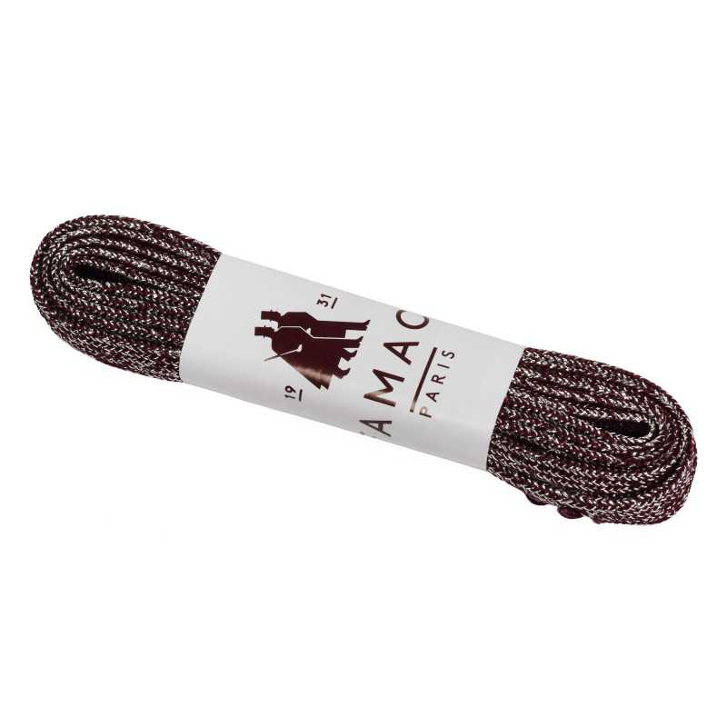 LACETS LUREX 120 CM Bordeaux, Lacets Famaco