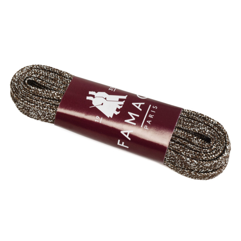 LACETS LUREX 120 CM Marron, Lacets Famaco