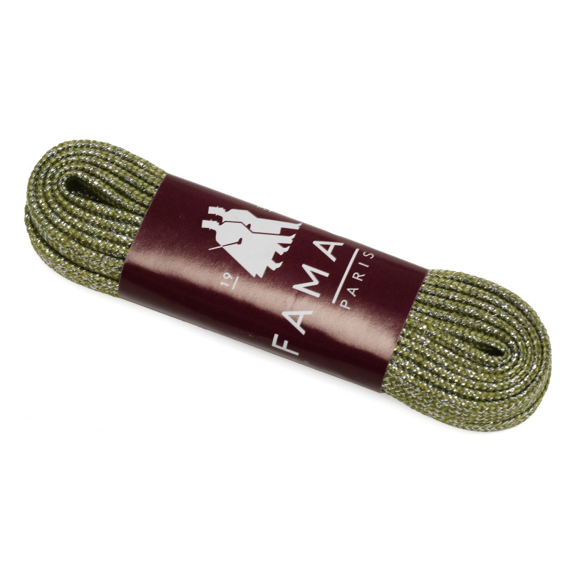 LACETS LUREX 120 CM Vert, Lacets Famaco