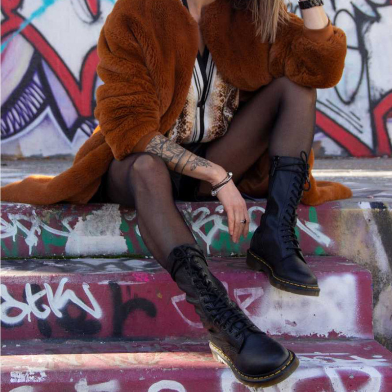 1B99 VIRGINIA Noir, Bottes Dr Martens