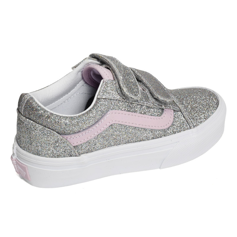 UY OLD SKOOL VEL Argent Rose, Sneakers basses Vans