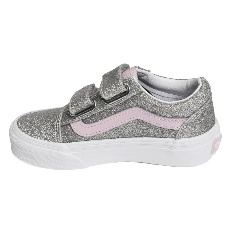 UY OLD SKOOL VEL Argent Rose, Sneakers basses Vans