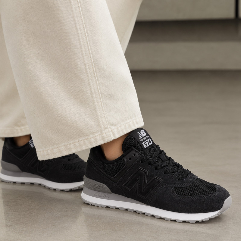 W574 Noir Noir, Baskets running New Balance