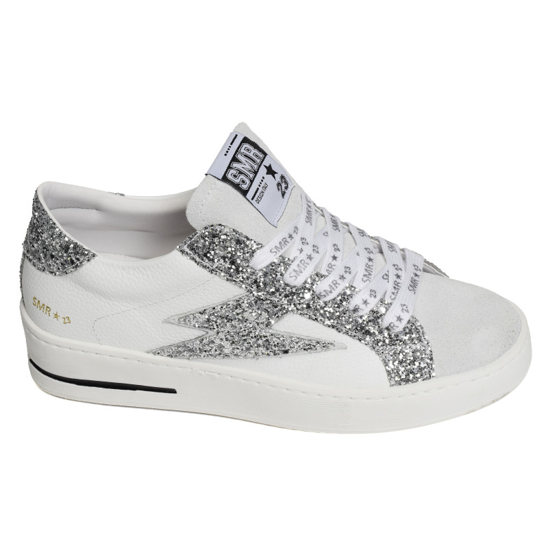 MAYA Argent Blanc, Baskets Mode Semerdjian