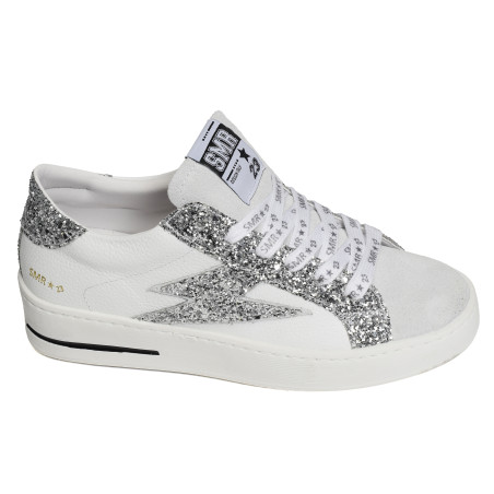 MAYA Argent Blanc, Baskets Mode Semerdjian