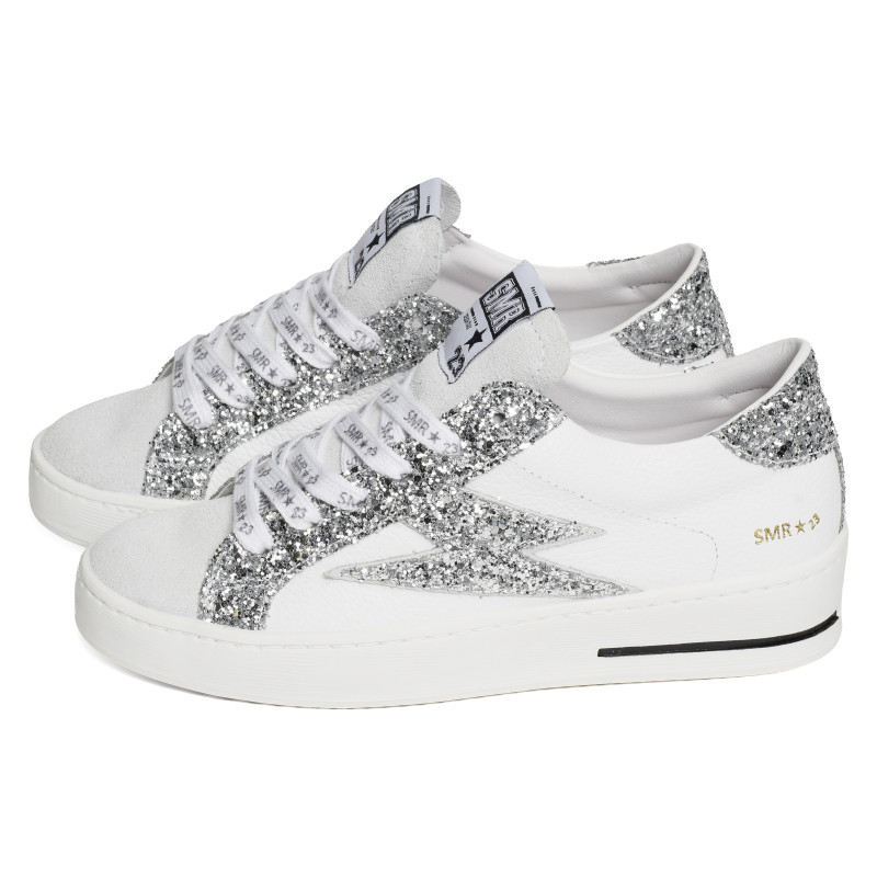 MAYA Argent Blanc, Baskets Mode Semerdjian