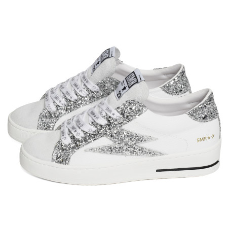 MAYA Argent Blanc, Baskets Mode Semerdjian