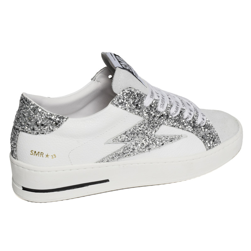 MAYA Argent Blanc, Baskets Mode Semerdjian