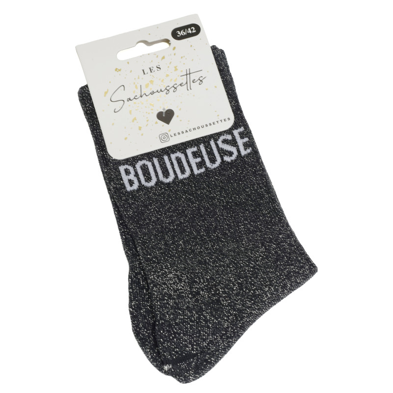 BOUDEUSE Gris, Chaussettes Les Sachoussettes