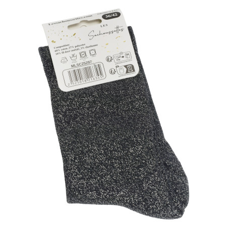 BOUDEUSE Gris, Chaussettes Les Sachoussettes