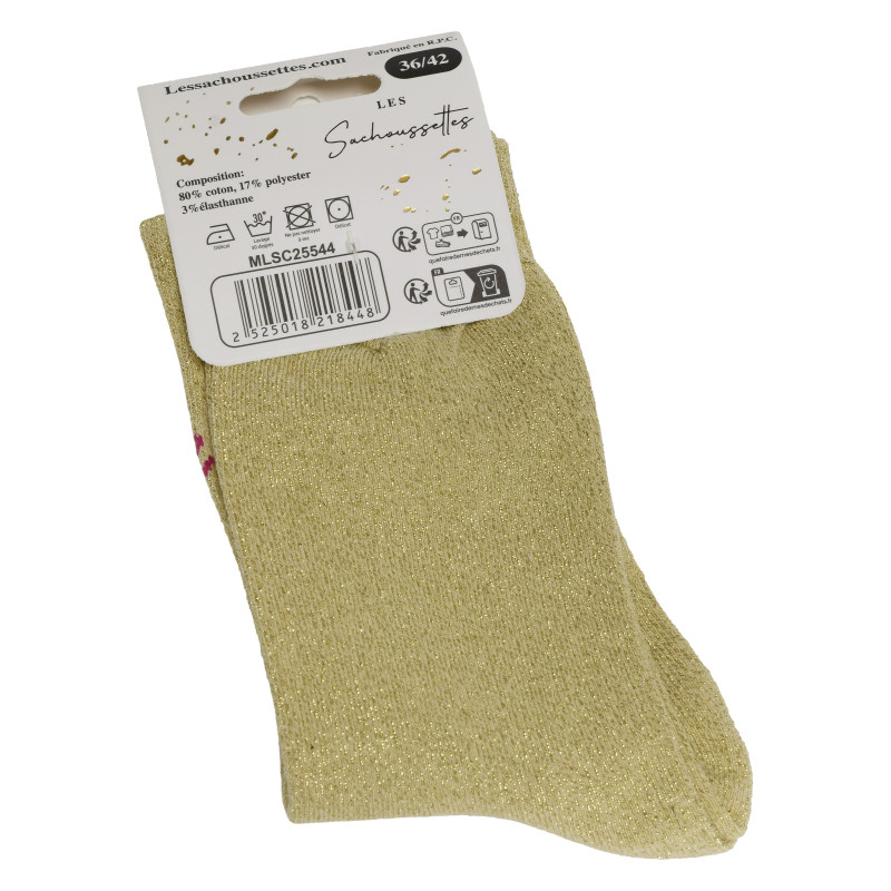 CAPRICIEUSE Or, Chaussettes Les Sachoussettes