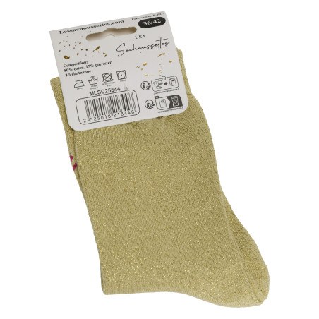 CAPRICIEUSE Or, Chaussettes Les Sachoussettes