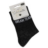 DREAM TEAM Noir Paillette, Chaussettes Les Sachoussettes