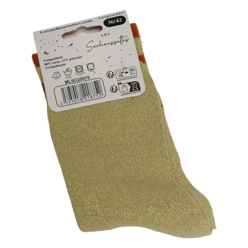 EN BOMBE Or, Chaussettes Les Sachoussettes