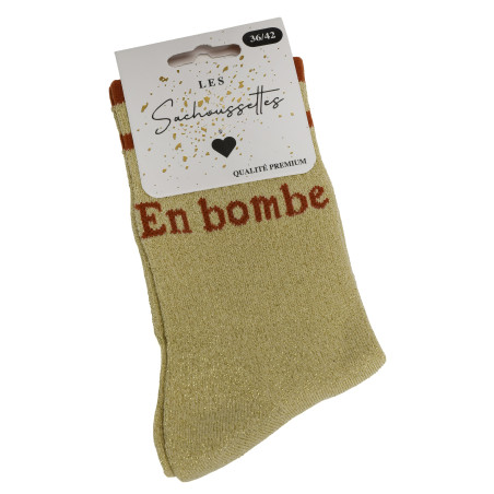 EN BOMBE Or, Chaussettes Les Sachoussettes